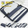 high quality lace decorated girls jean casket/jewellery carring bag